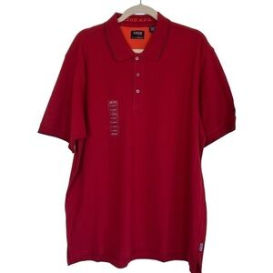 NWT Izod XFG Golf Polo Shirt in Red UPF Protection Performance Wear Sz XL